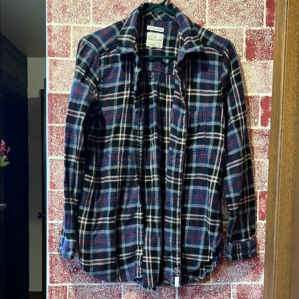 American Eagle Plaid Flannel Shirt